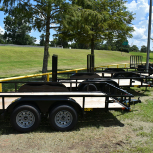 2025 MODEL 60PI-12RG Tandem Axel pipe top utility trailer
