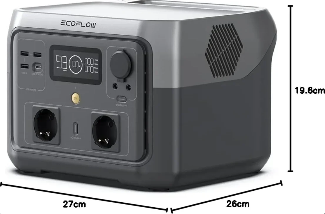 EcoFlow RIVER 2 MAX Portable Power Station, 512 Wh LiFePO4 Battery - Image 5