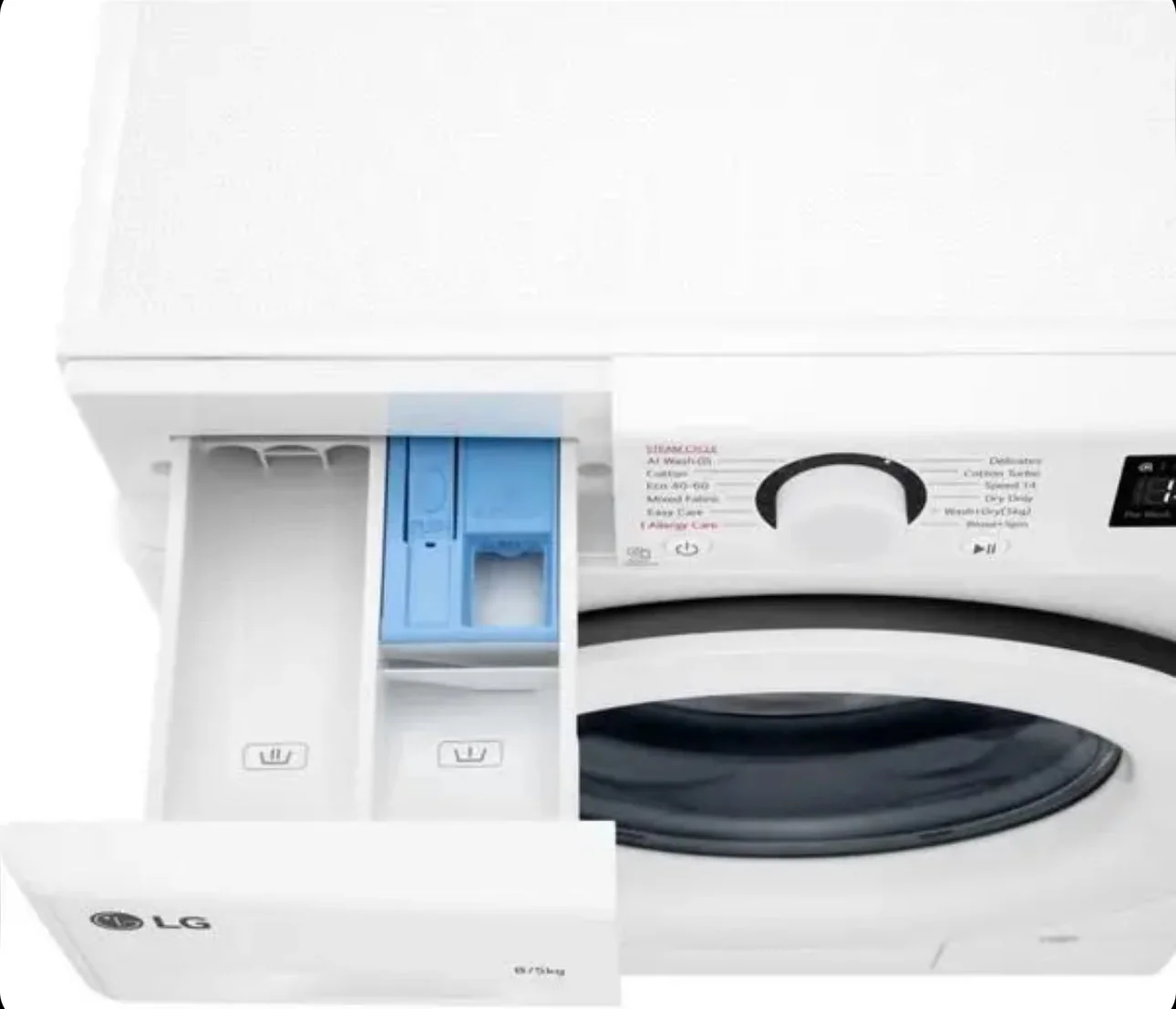 LG AI Direct Drive FCU385WWTL 8 kg Washer Dryer - Image 2