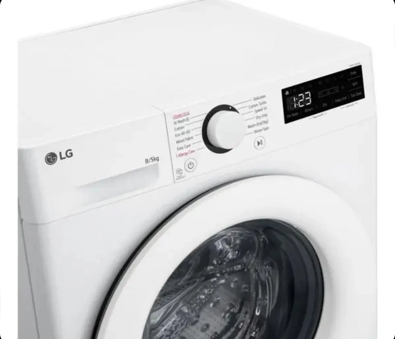 LG AI Direct Drive FCU385WWTL 8 kg Washer Dryer - Image 3