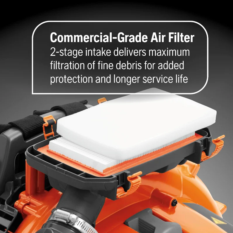 Husqvarna 580BTS Gas Backpack Leaf Blower – 75.6cc, 1000 CFM, 220 MPH - Image 8