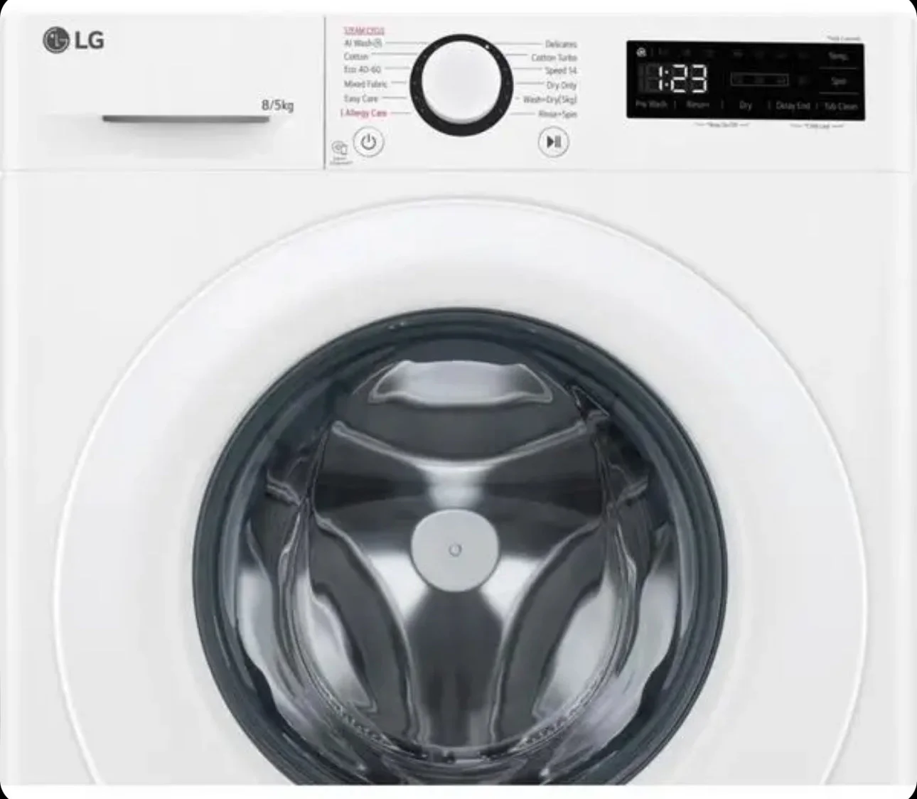 LG AI Direct Drive FCU385WWTL 8 kg Washer Dryer - Image 4